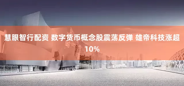 慧眼智行配资 数字货币概念股震荡反弹 雄帝科技涨超10%